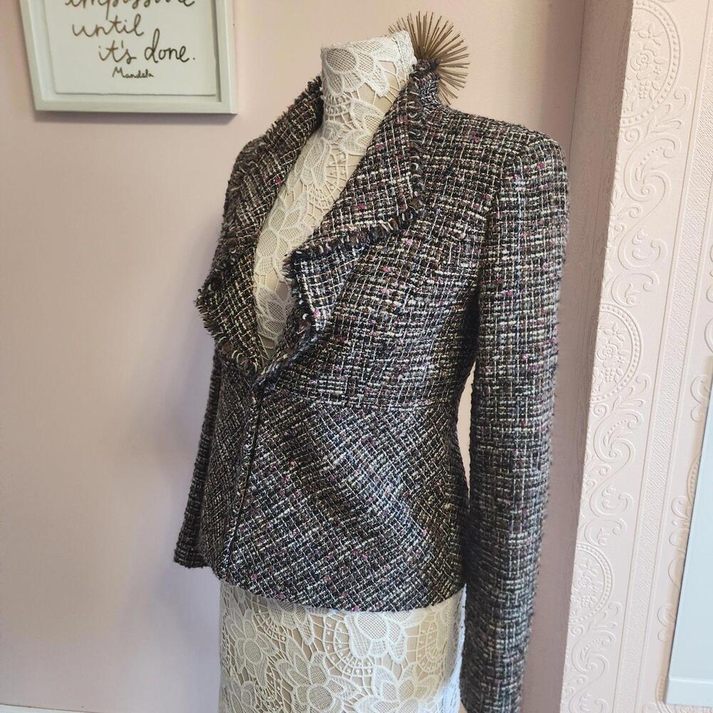 Flawless Classiques Entier Ateliar textured tweed blazer Jacket XS - Picture 2 of 7